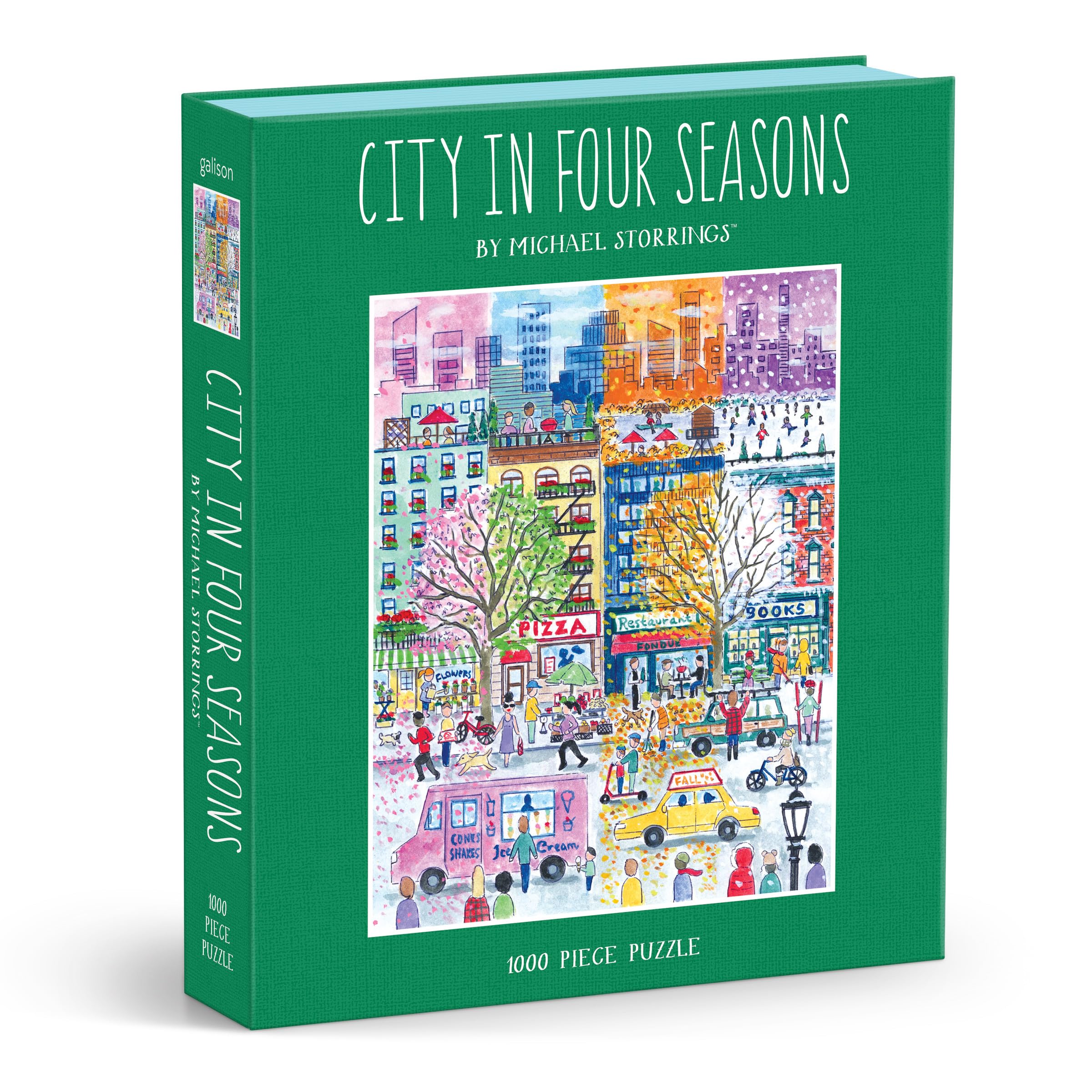 Michael Storrings City in Four Seasons 1000 Piece Puzzle