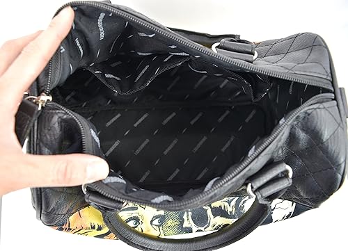 Miniatura 8 de Licor Brand Horror B Movie Cartoon Small Satchel Bolso bandolera, Negro -