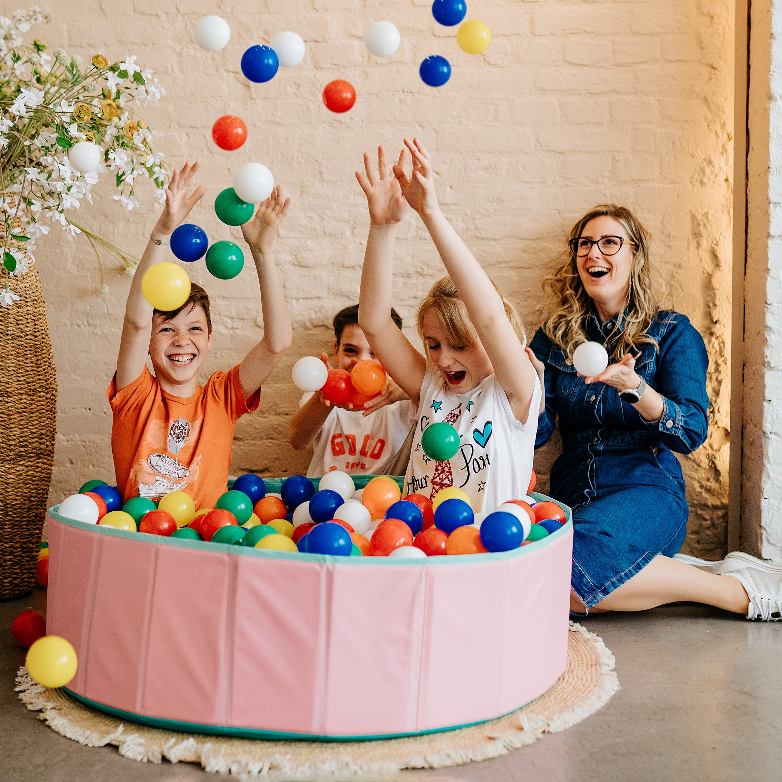 Euro-Plus 6 cm Einheitsgröße BPA frei Bälle Für Bällebad Spielbälle Baby Kinder Plastikbälle Farbe Mix Made in EU