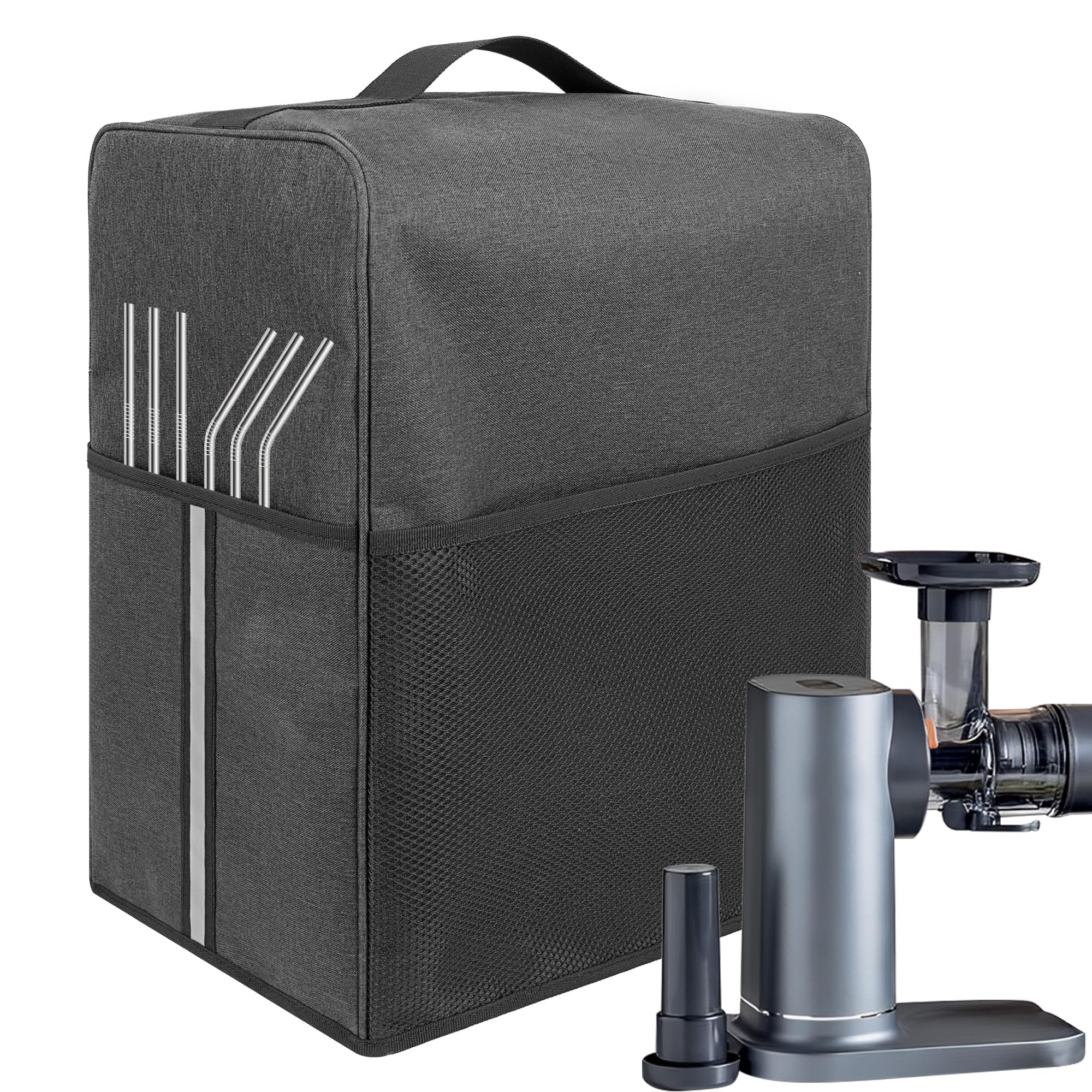 Polyester Dust Cover for Ninja JC151 Cold Press Juicer, Dark Grey