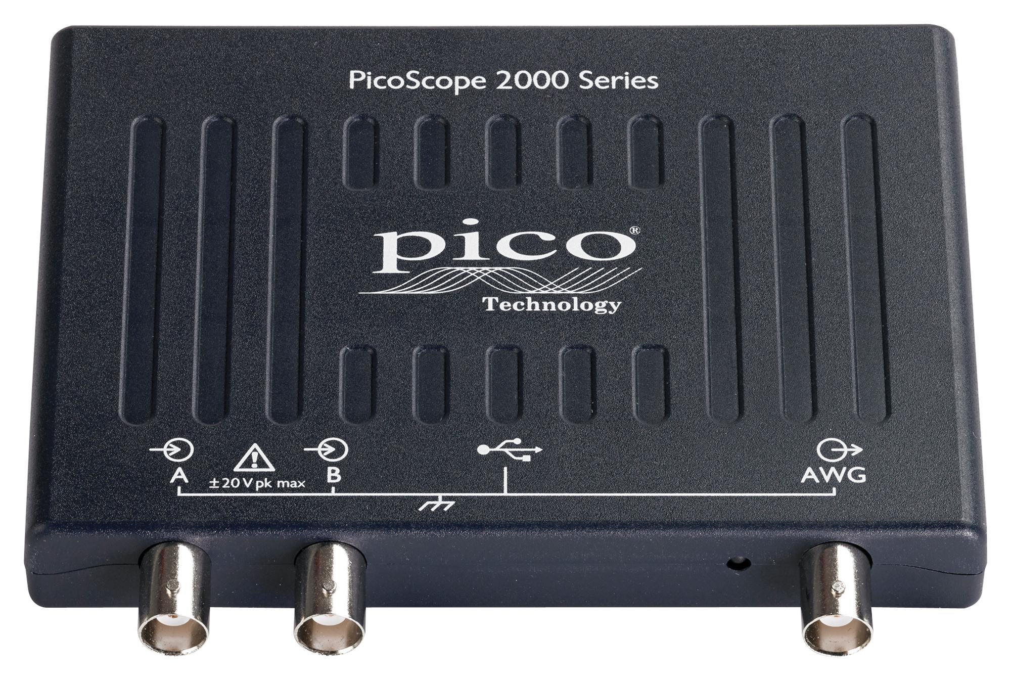 Pico Technology PicoScope 2207B - Osciloscopio (2 canales con FG/AWG, 70 MHz, incluye sondas)