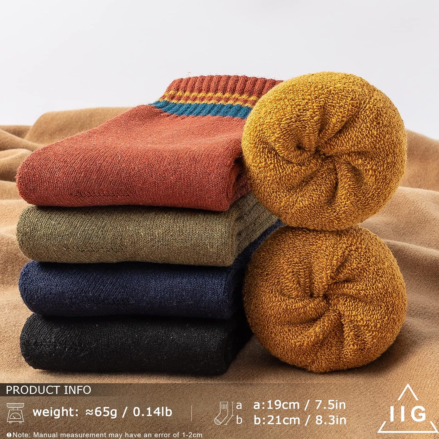 IIG 3-5 Pairs Womens Super Thick Warm Winter Crew Socks Cute Fashion Knit Cozy Socks Gifts for Women - Image 2