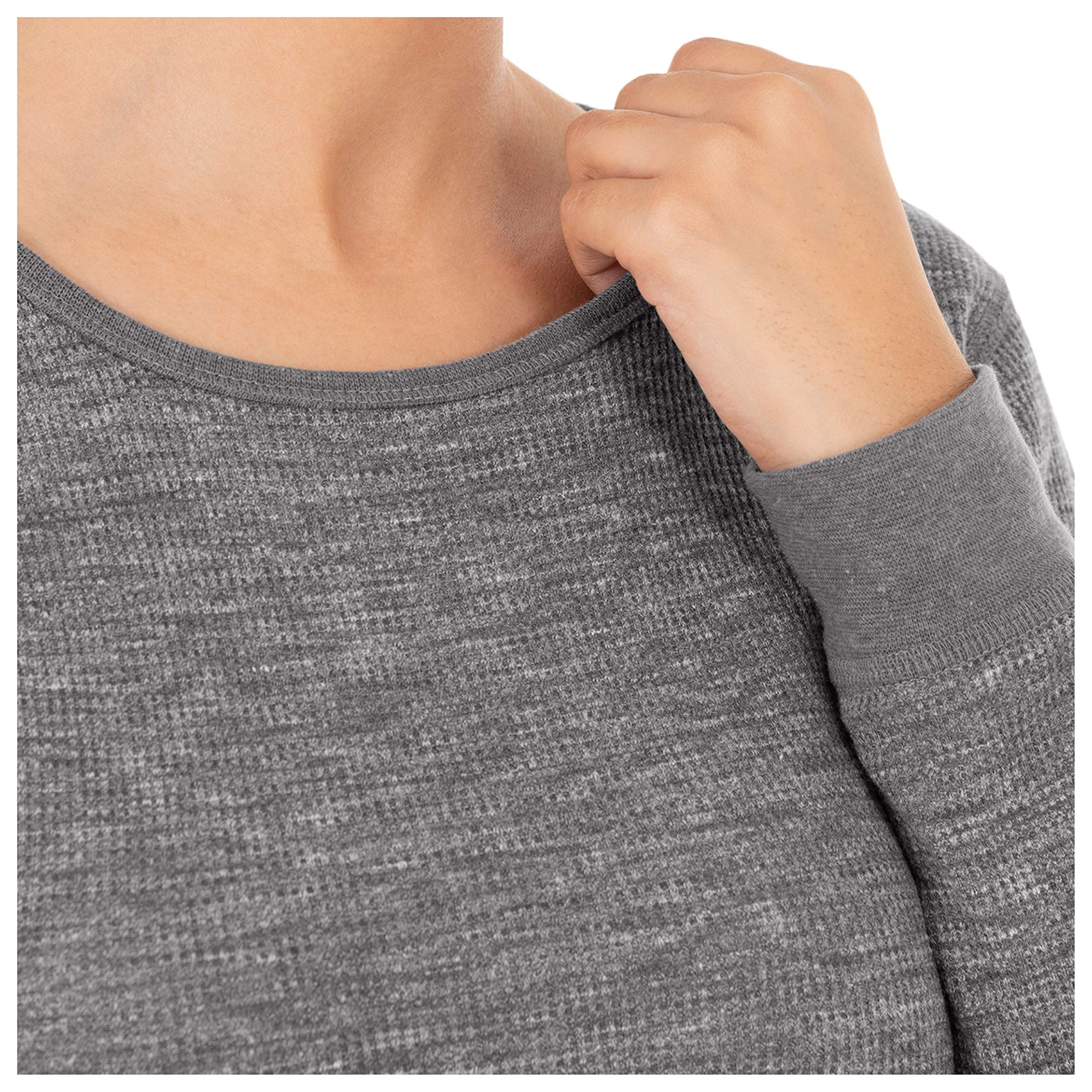 Fruit of the Loom Góra od pidżamy Kobiety Micro Waffle Premium Thermal Crew Top
