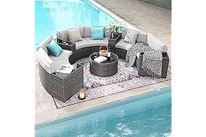 SUNSITT Circular Patio Furniture Set: Comfort and Style in One