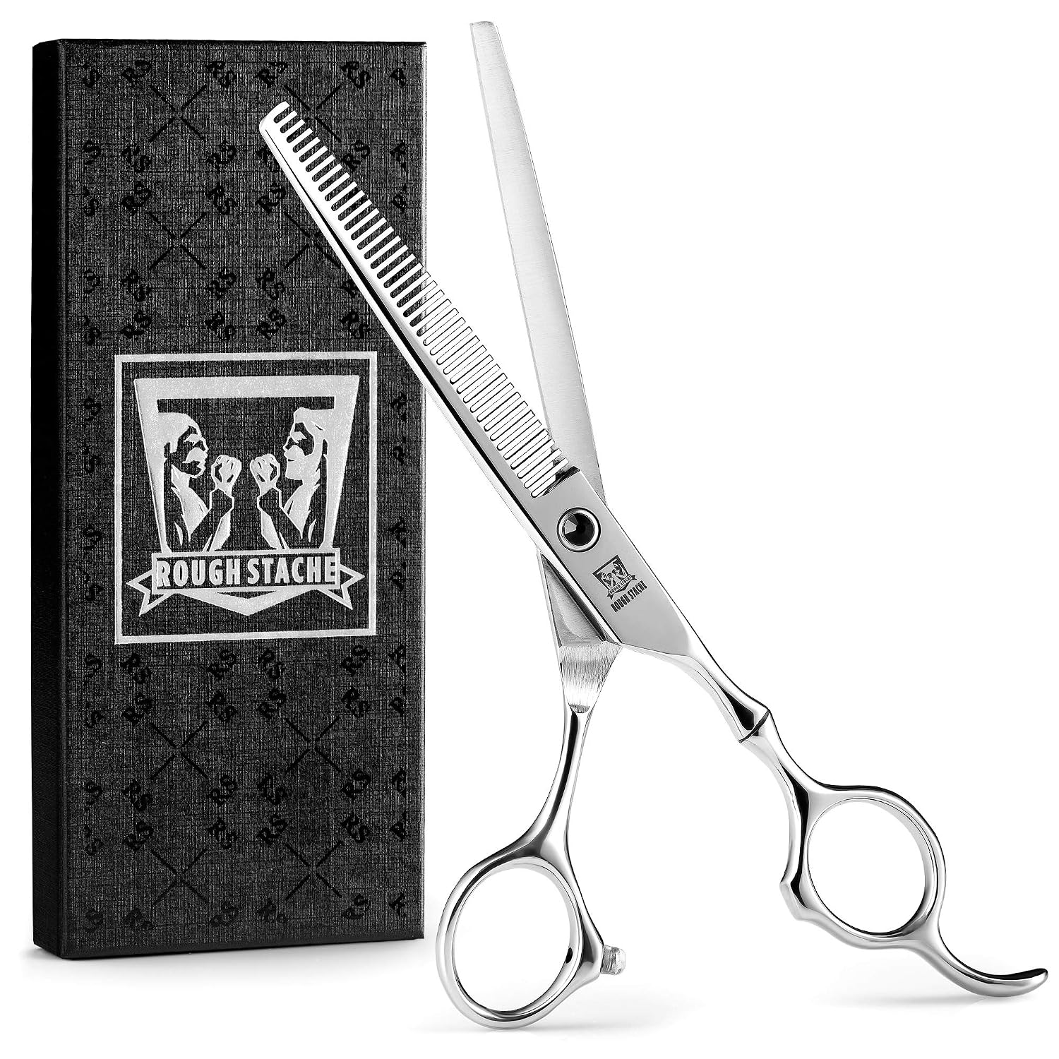 Professional Hair Thinning Scissors - Home Hair Cutting Scissors for Hairdressing, Texturizing Thinning Shears with Razor Edge - Stainless Steel Hair Cutting Scissors - Silver - 6.5inch