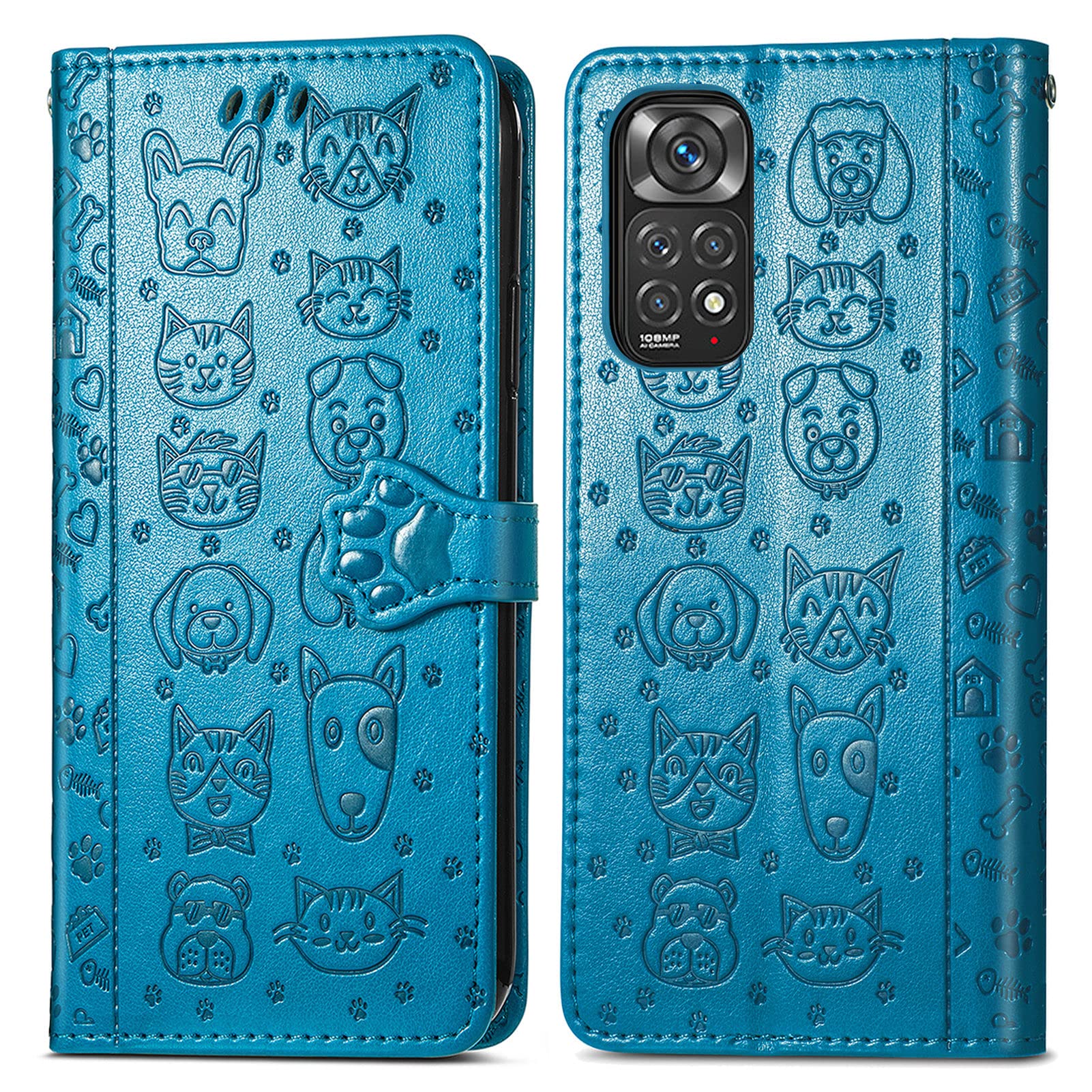 Custodia In Pelle PU Per Xiaomi Redmi Note 12 Pro 5G - Flip Portafoglio Con Slot Carte E Supporto, Rosso