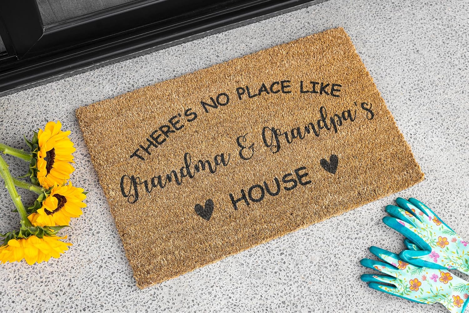 Personalized Grandparents Day Gift for Nana and Papa, Custom Door Mat for Granny and Pawpaw, Customized Welcome Mat for Grandparents, Personalized Gifts for Parents