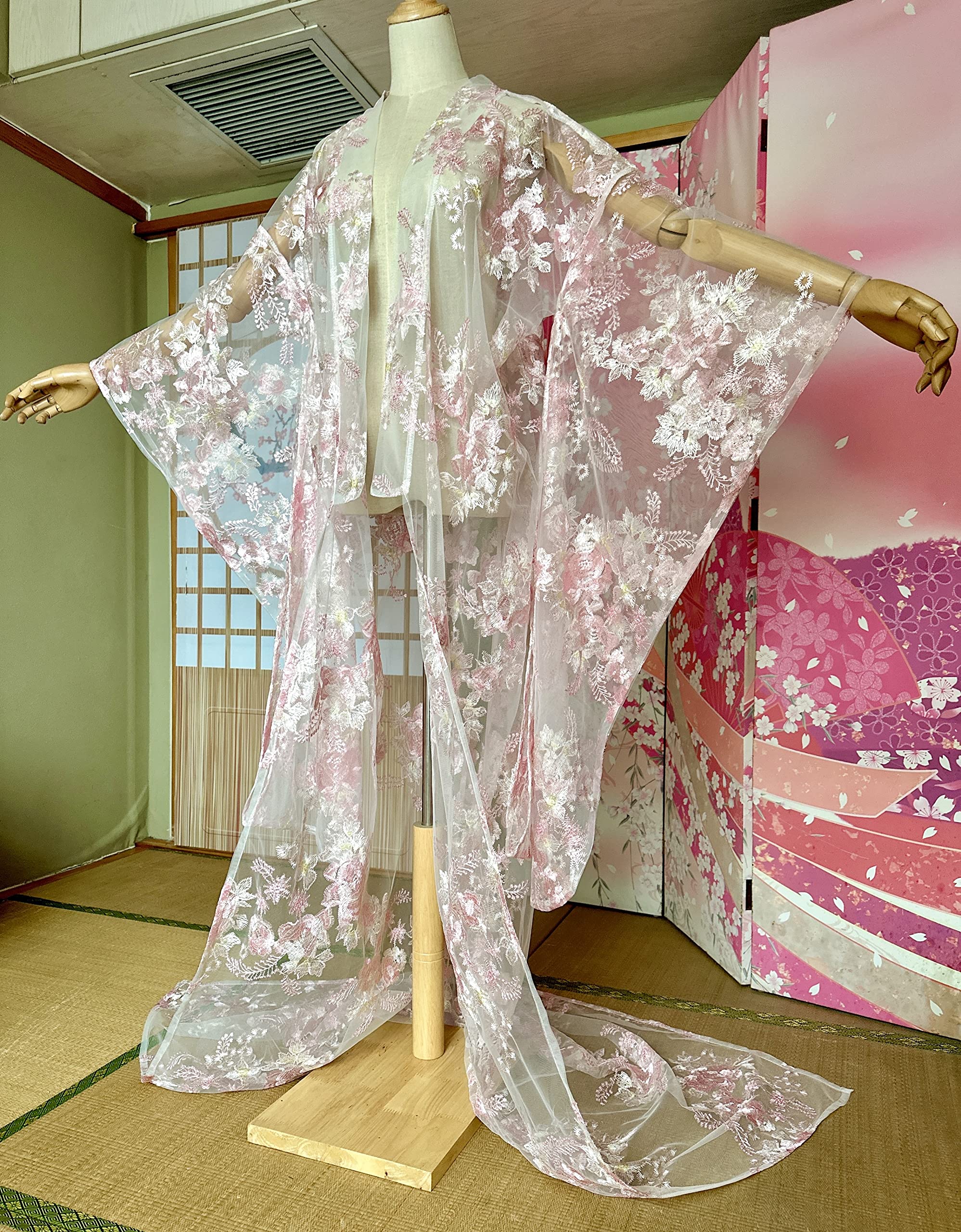 Amazon | 【 comicoBB 】チュール打掛 オーガンジー打掛 着物 オーバー  