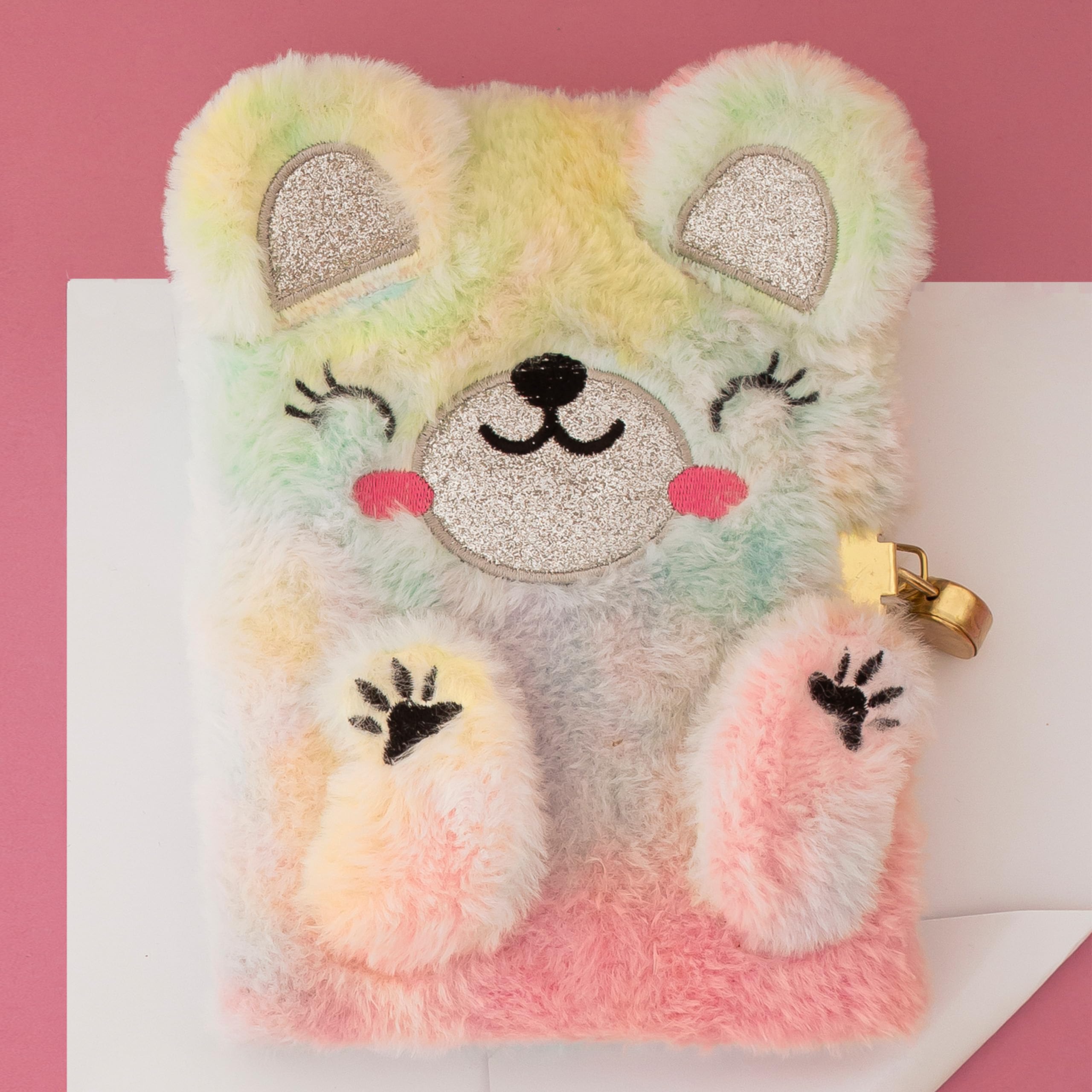 Miquelrius Back2Fun Secret Journal, Size 131 x 182 x 20 mm, Plush Feel Polyester Cover, Embroidered Details - Image 4