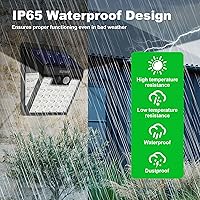 Vista 6 de Solar Lights Outdoor, 72 LED Motion Sensor Wall Light, IP65 Waterproof and 3 Lighting Modes, Solar Powered Security Wireless Light Outside for