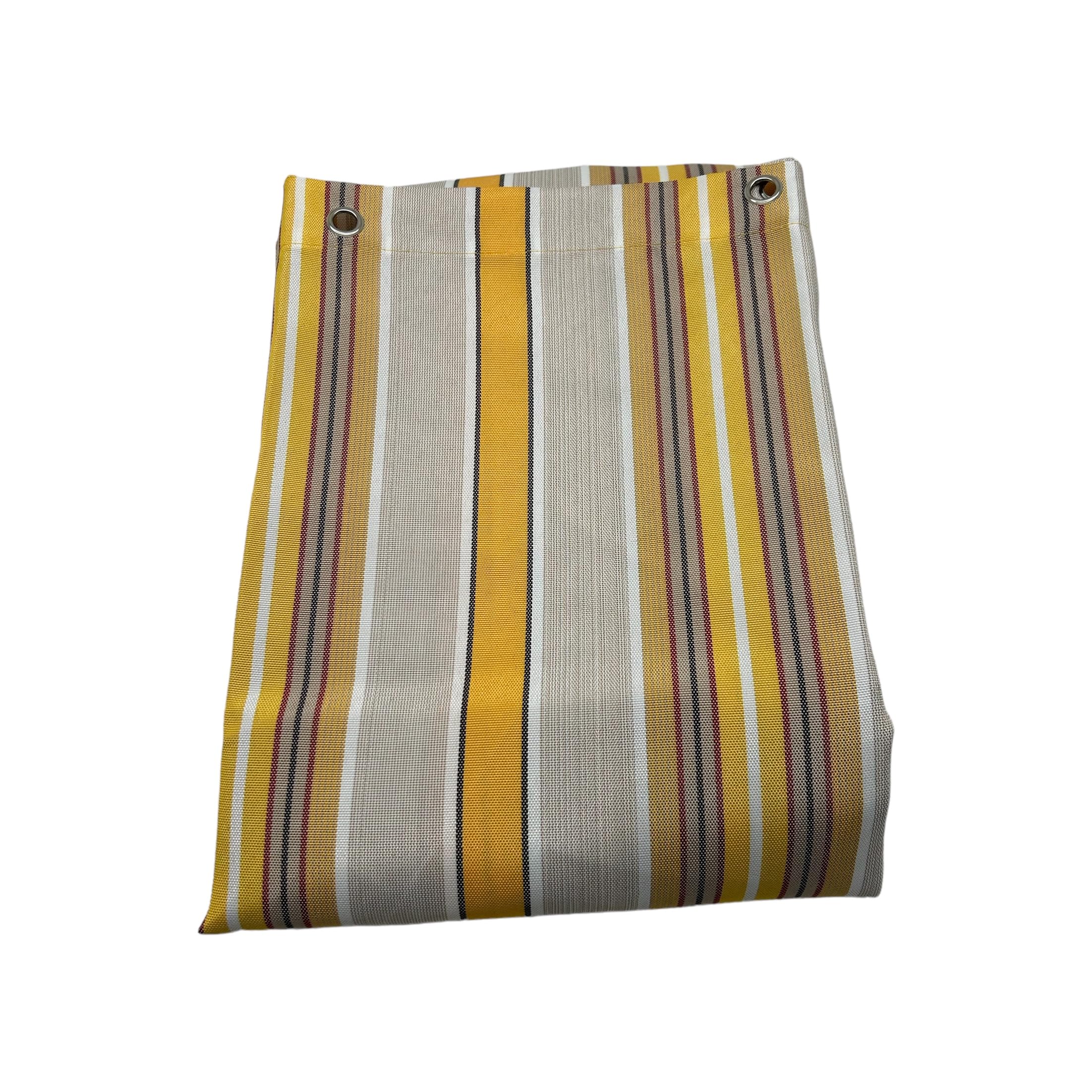 GCARREDOCASA Tende Da Sole Per Balconi 150x300cm - Fissaggio ad Anelli - GIALLO - Tenda da Sole Per Esterno Tessuto Resistente con Anelli Lavabile a Caduta,Telo Ombreggiante Occhiellato Righe Africa
