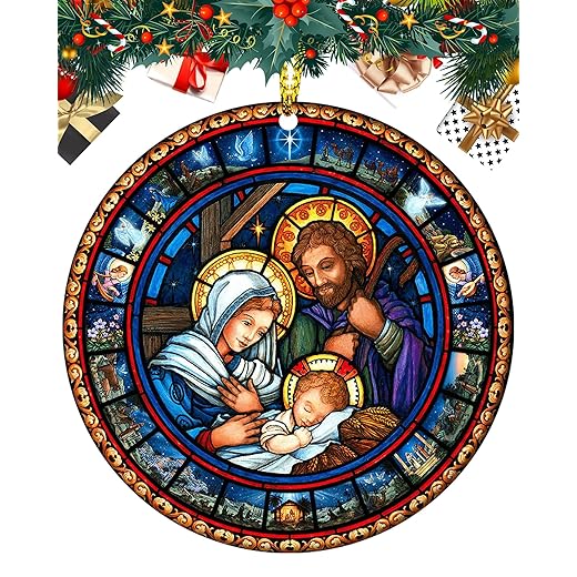 Nativity Ornaments for Christmas Tree Religious Gifts for Women Nativity Scene Christian Gifts for Women Keepsake