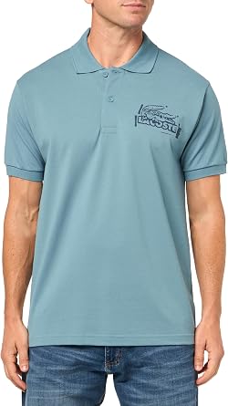 Lacoste Mens Classic Fit Printed L.12.12 Polo Shirt