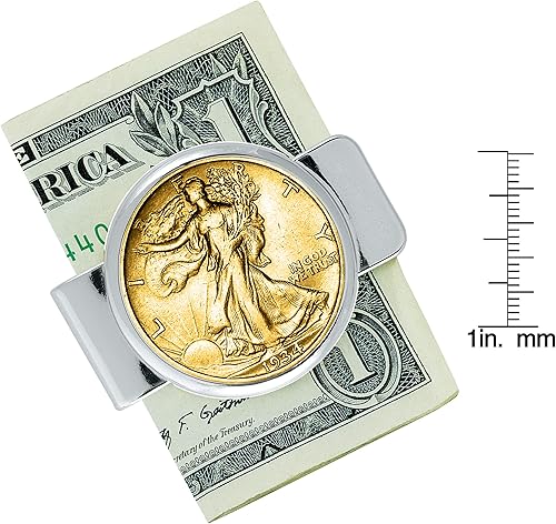 Miniatura 3 de Walking Liberty - Clip de dinero para monedas de medio dólar