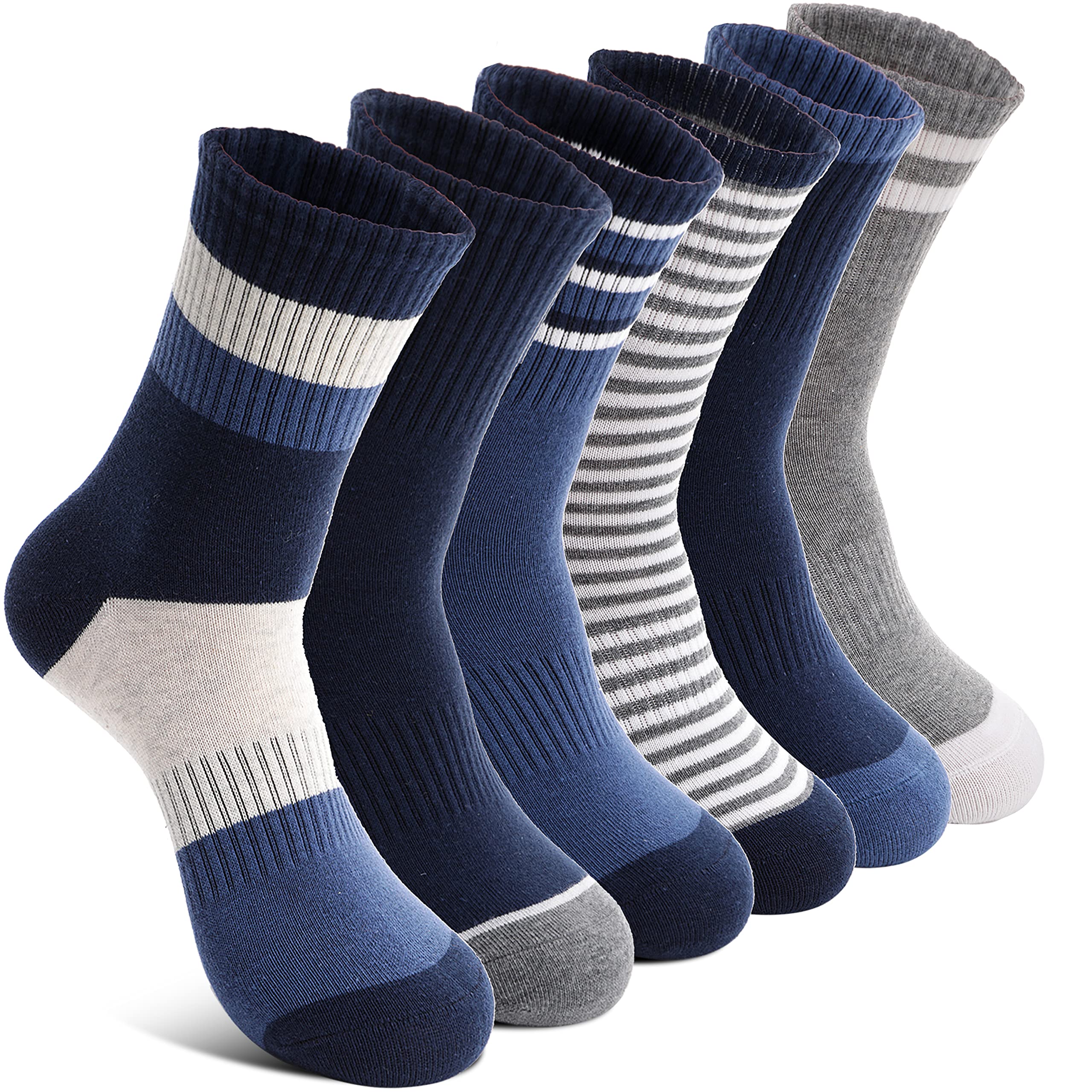 Welwoos Kinder Jungen Socken Sportsocken Atmungsaktiv Laufsocken Kompressions Baumwolle Kindersocken 6 Paare