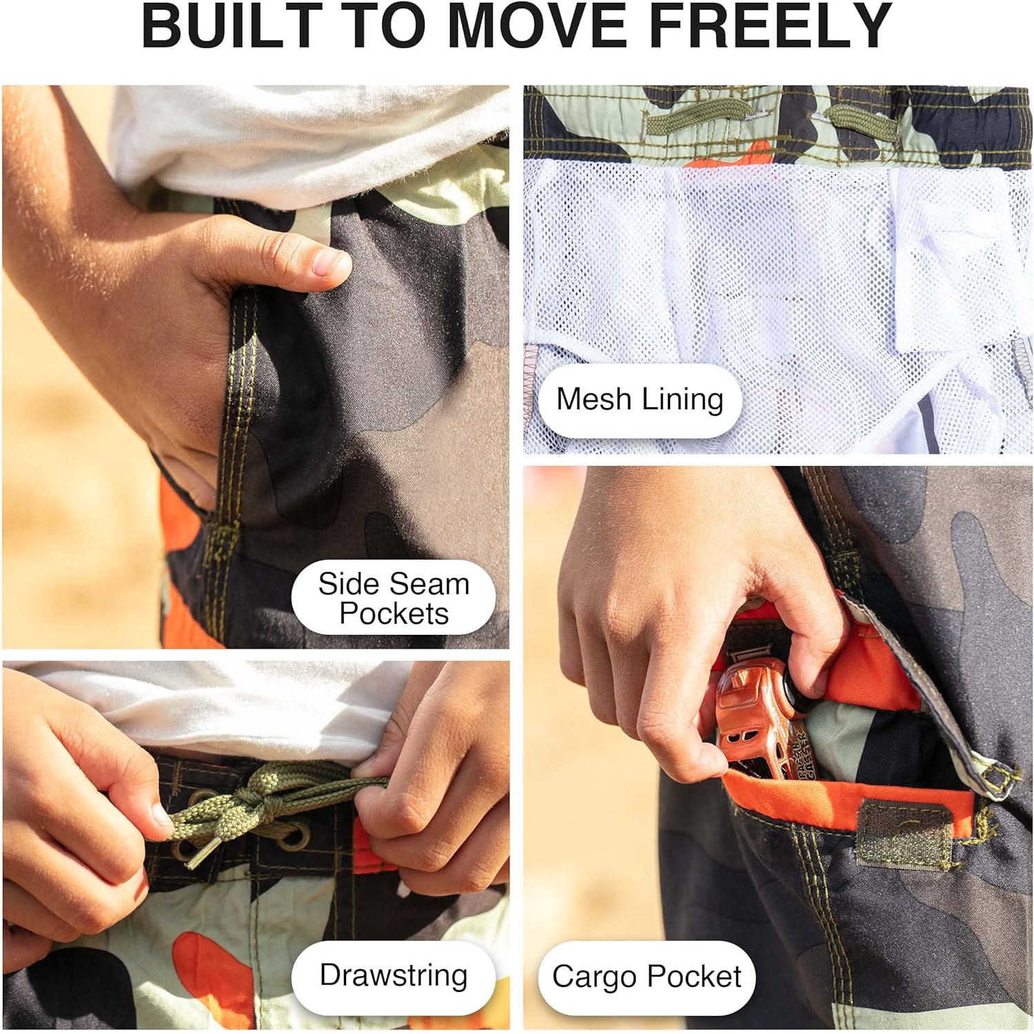 Kanu Surf Boys Viper Quick Dry UPF 50+ Beach Swim Trunk - Image 3