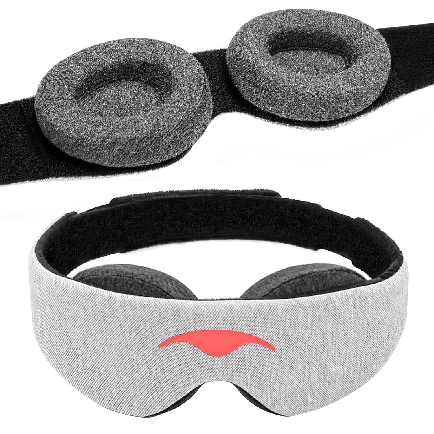 Manta Sleep Mask - 100% Light Blocking, Adjustable Sleeping Mask with Detachable Eye Cups, Ultra Comfortable for Women & Men, Zero Pressure on Lashes, Perfect for Travel/Shift Work