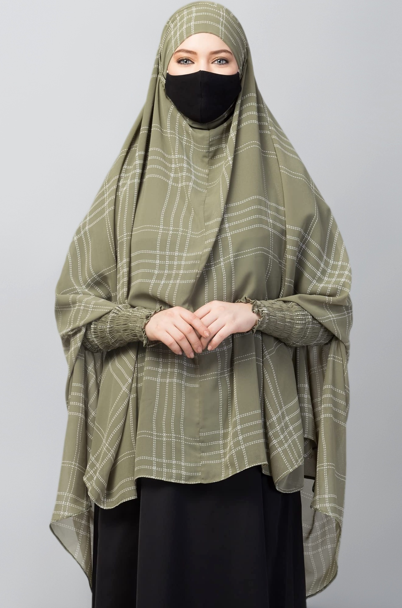 2Pc. Georgette Printed Khimar