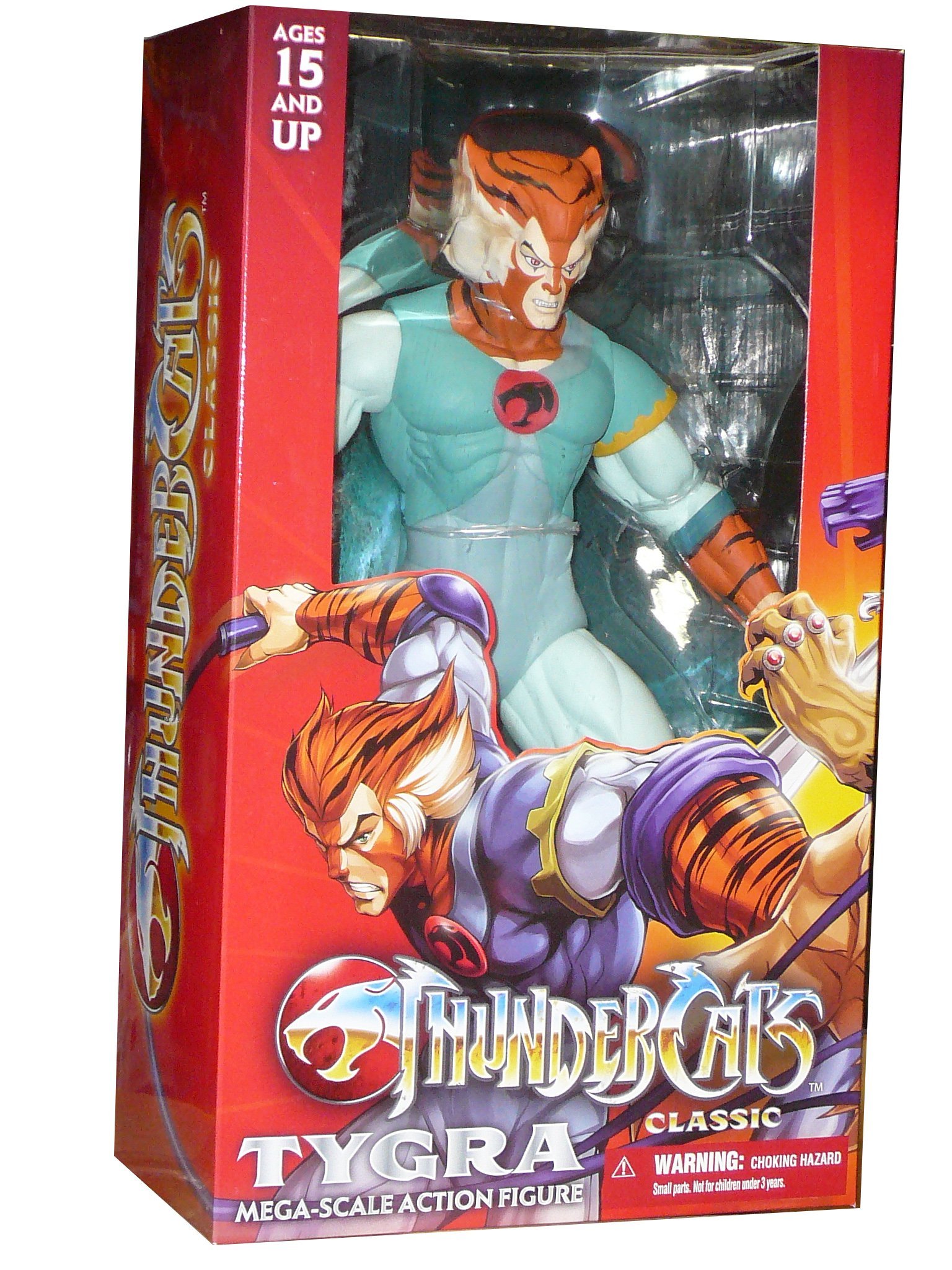 ThunderCats – Boneco clássico Tygra de 35,5 cm Mega-Escala Mezco