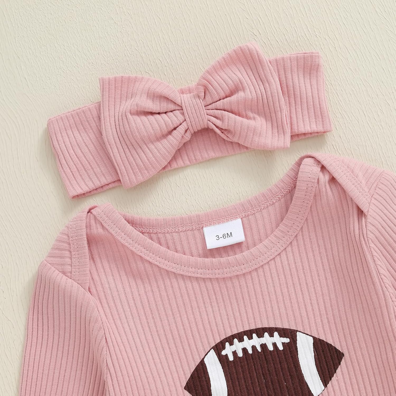 My First St Patricks Day Baby Girl Outfit Newborn Onesie Long Sleeve Romper Waffle Jumpsuit Clothes With Headband - Image 3