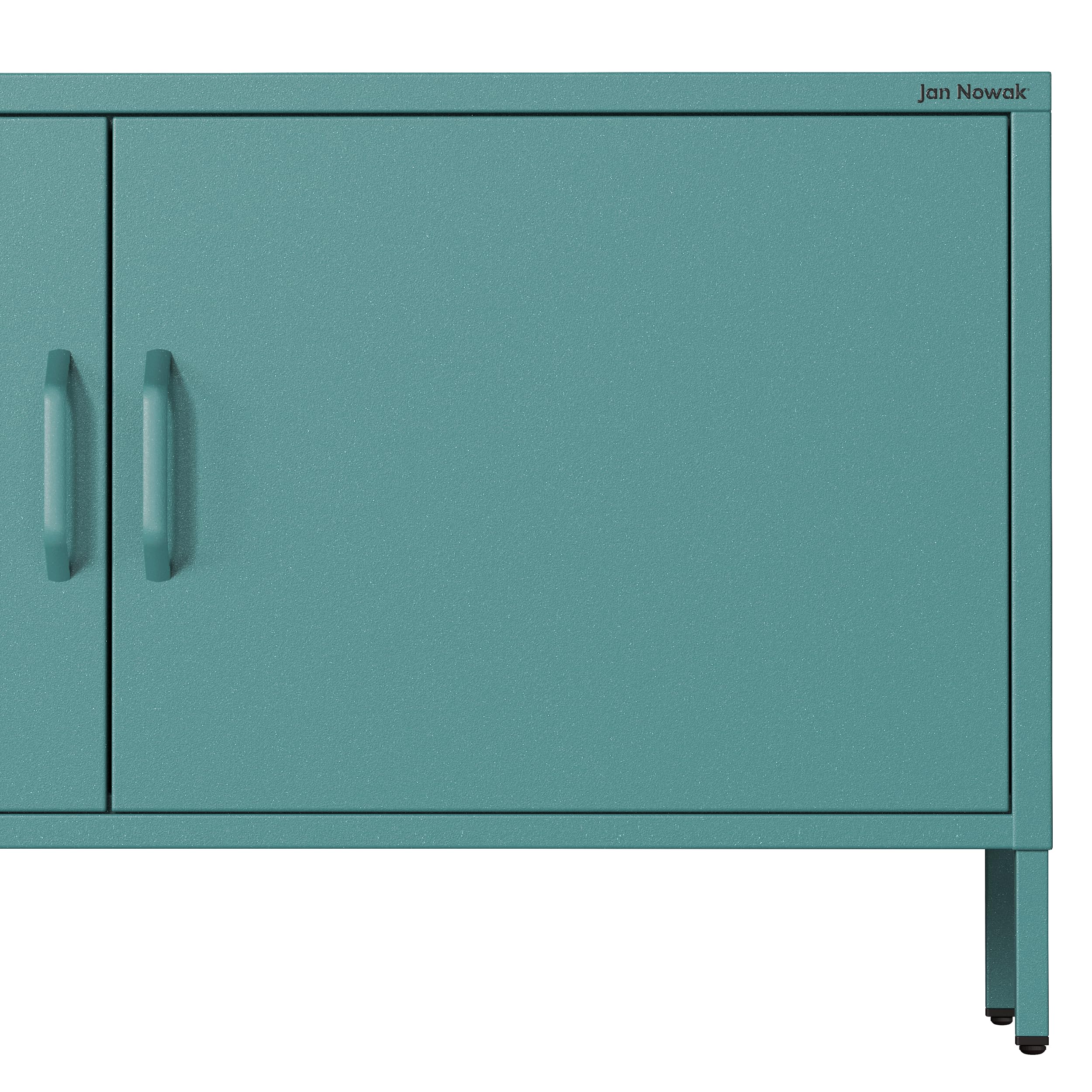 Jan Nowak Mueble TV Salon Metal - Rosa | 115 x 59,5 x 40 cm | Mueble Salón Televisión de 2 Puertas, Estilo Industrial | Mesa TV,Superficie Brillante