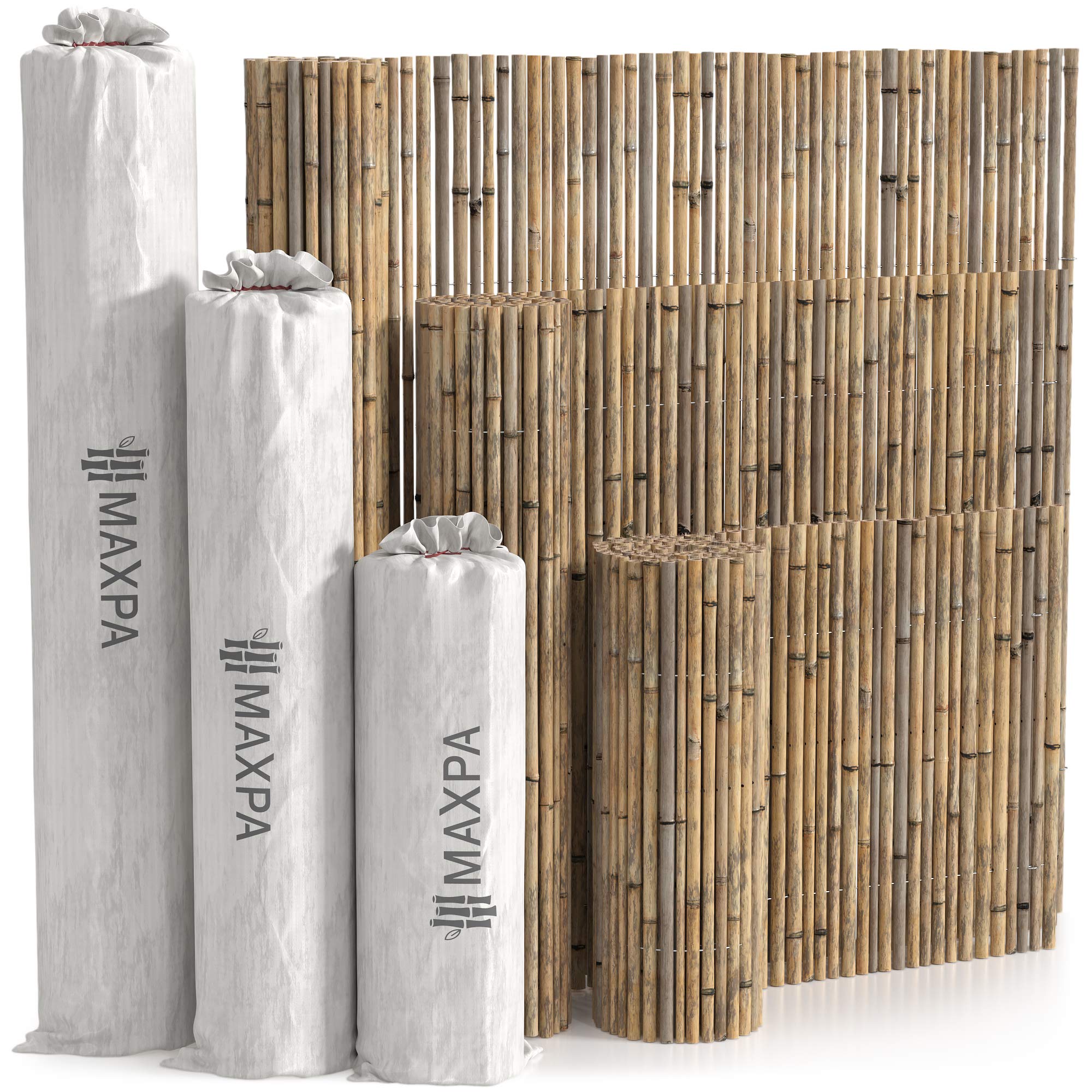 Valla Bambú Natural decorativa y ocultación (300 x 150 cm)