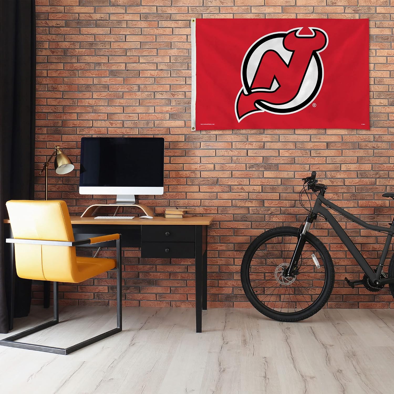 NHL 3-Foot by 5-Foot Single Sided Banner Flag with Grommets