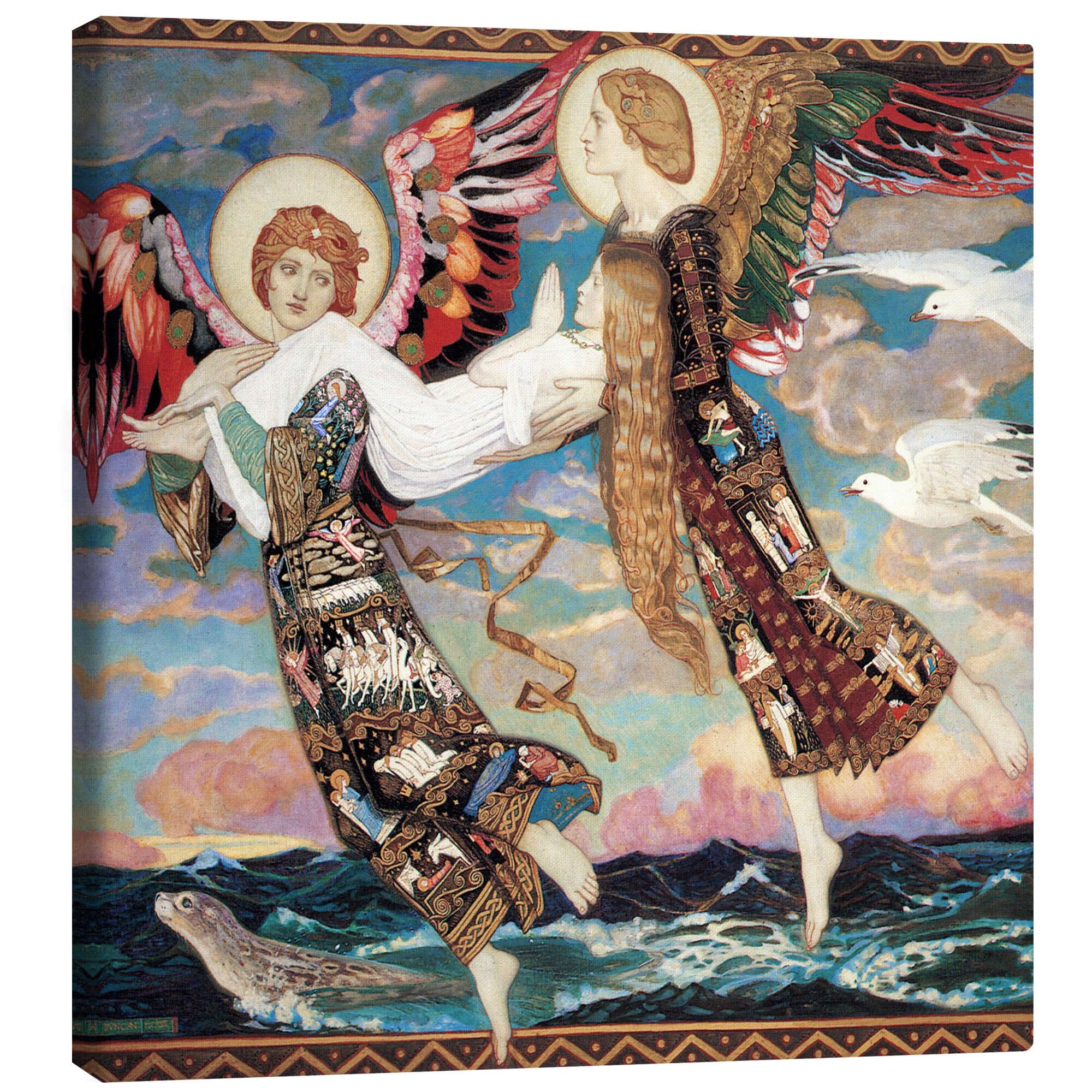 Św. Brigida Obraz na płótnie | 70 x 70 cm John Duncan Obrazy Dekoracja ścienna