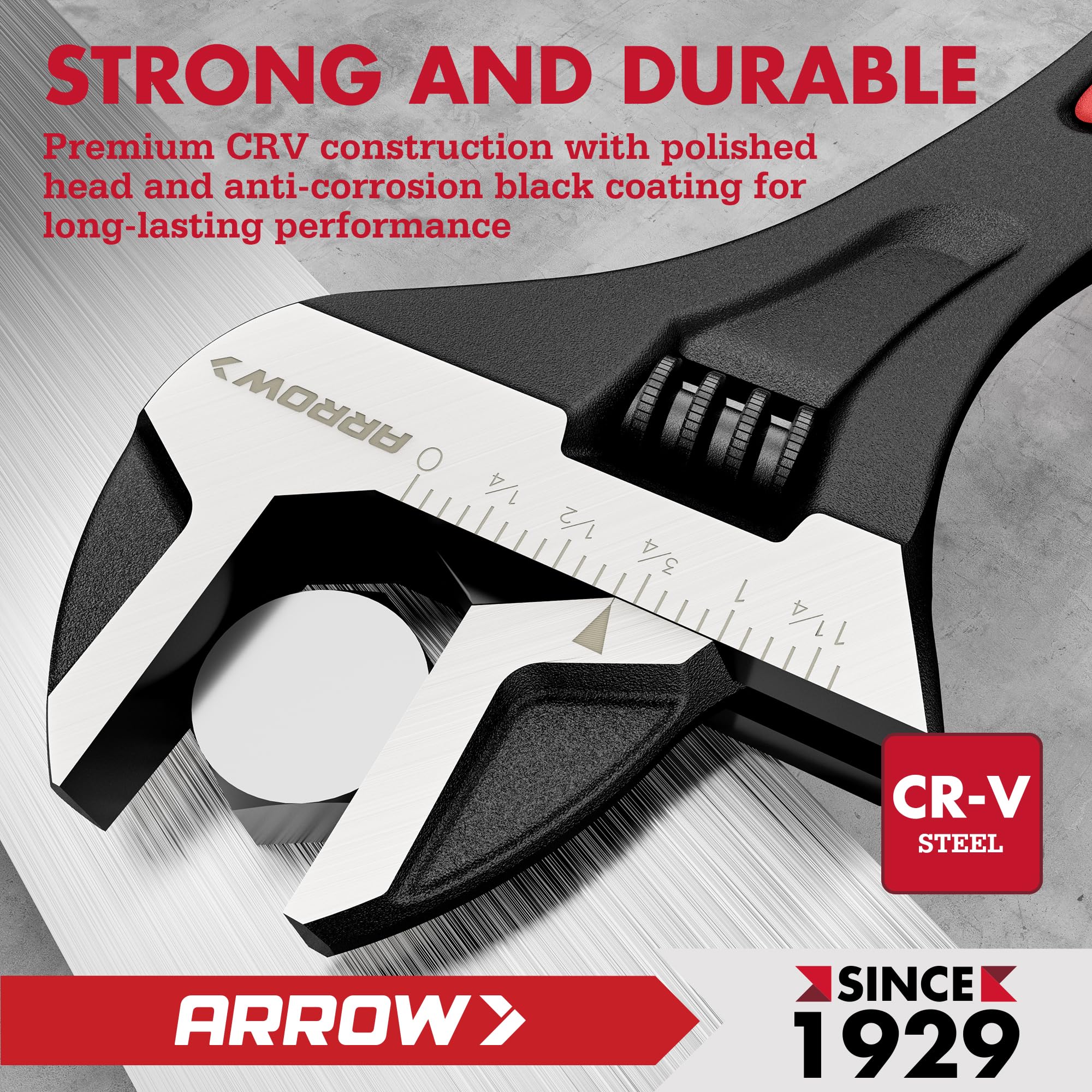 Arrow Adjustable Wrenches - 2-Piece Set -4 Arrow Adjustable Wrenches - 2-Piece Set -4