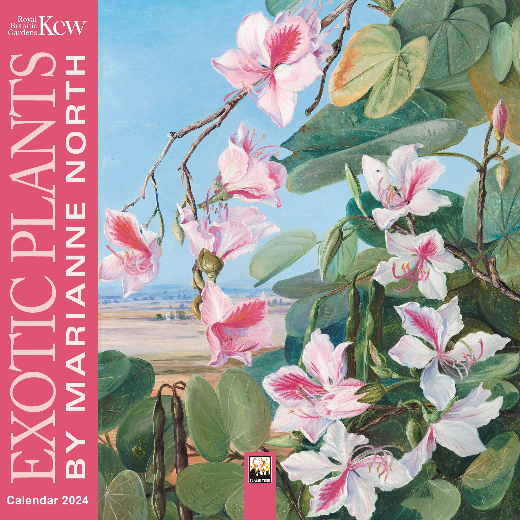 Calendrier 2024 Kew Gardens de collection aux finitions d'art avec Marianne North