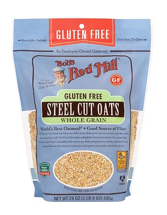 Bobs Red Mill, Steel Cut Whole Grain Oats, 24 Oz