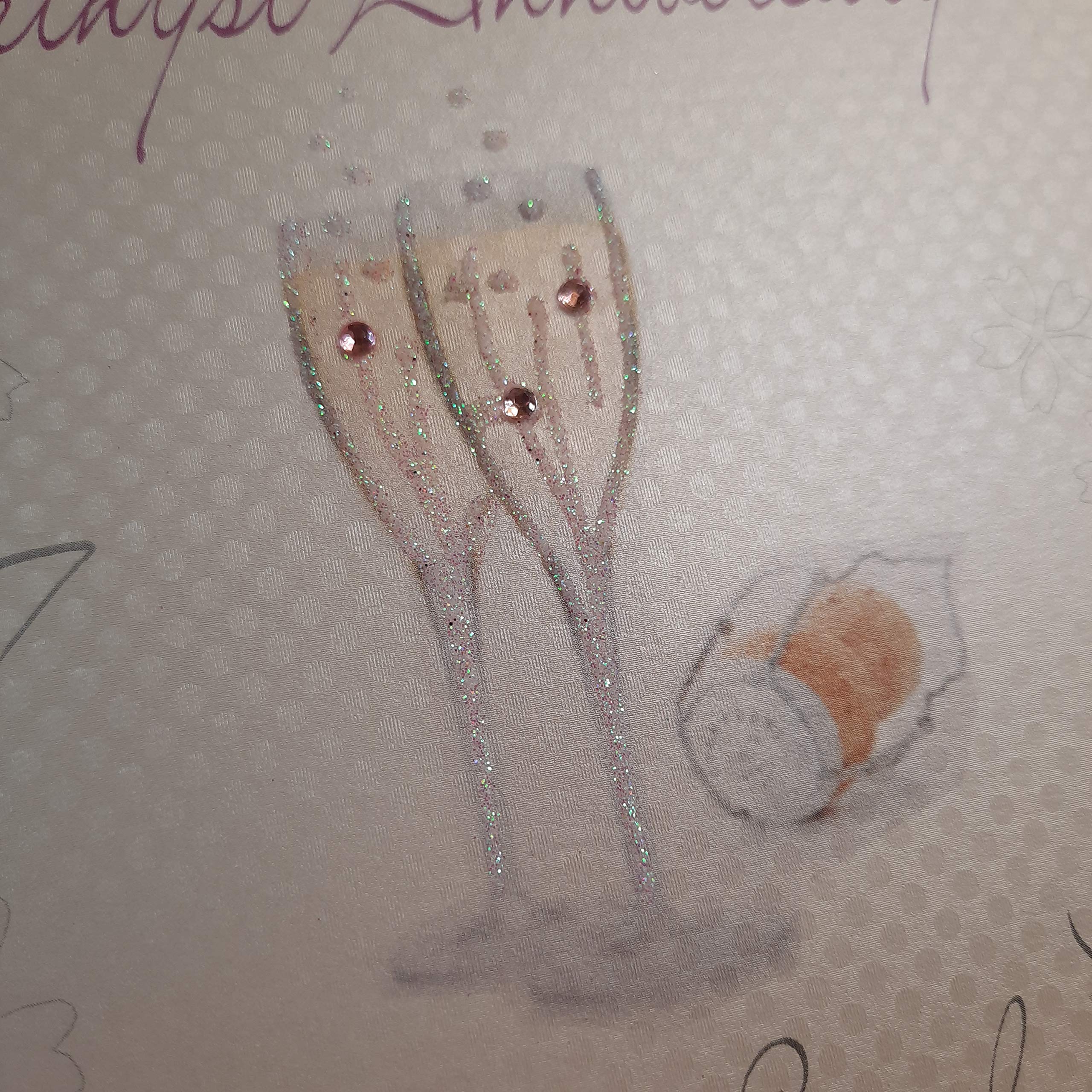 17th Amethyst Anniversary Card - For Wife, Husband