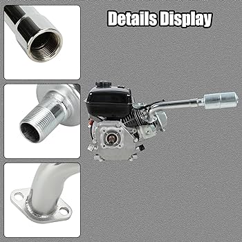 Amazon.com: YOXUFA Mini Bike Exhaust Pipe Muffler Replacement for