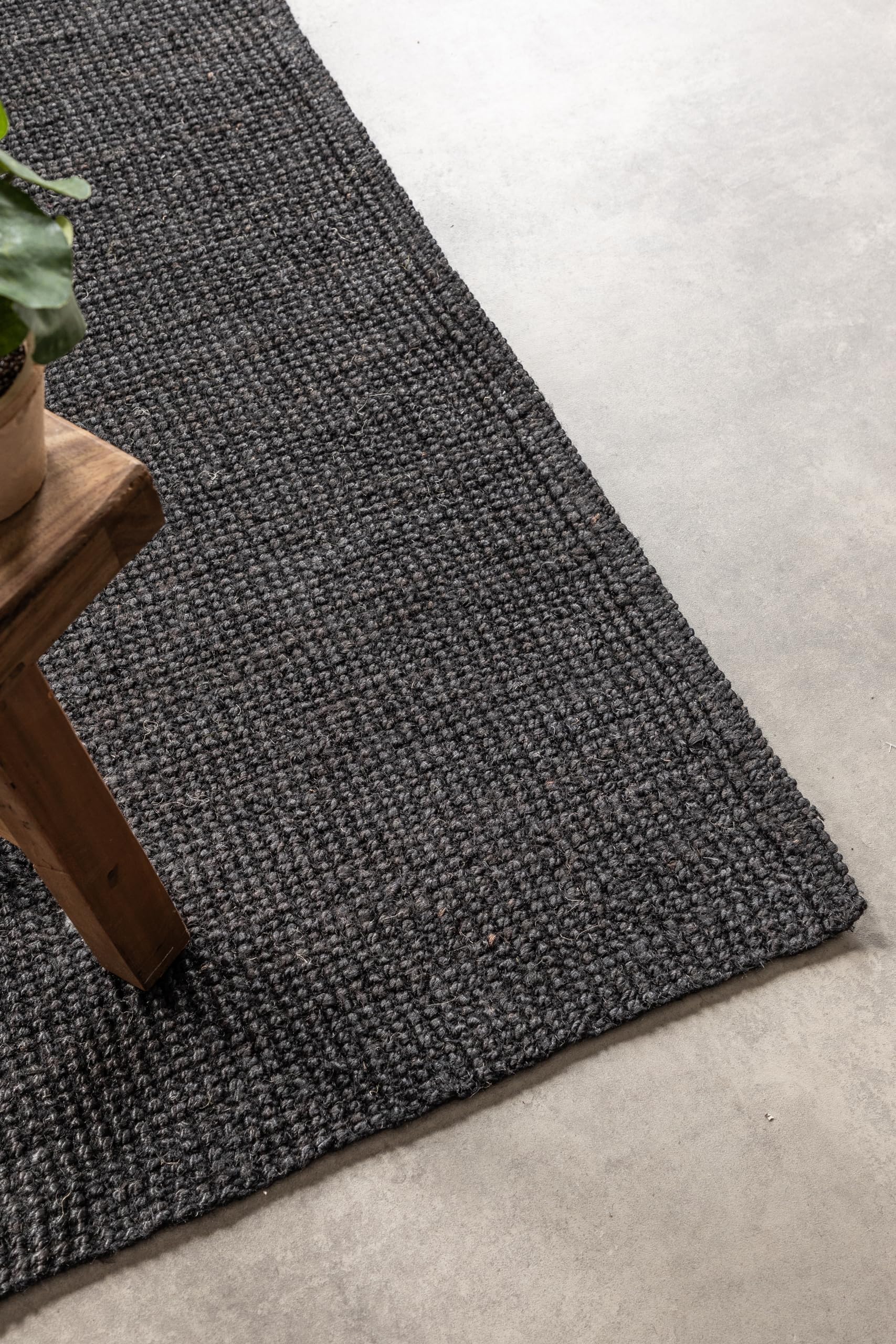 Hanse Home Jute Teppich – Natur Wohnzimmerteppich aus 100% Jute - Handgewebt & Natürlich – Boho Naturfaser Juteteppich für Wohnzimmer – Bild 7