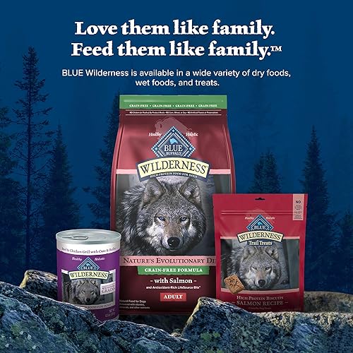 Miniatura 10 de Blue Buffalo Wilderness Adult High-Protein Dry Dog Food with Real Salmon, Grain-Free, Made in the USA with Natural Ingredients, Salmon, 24-lb Bag