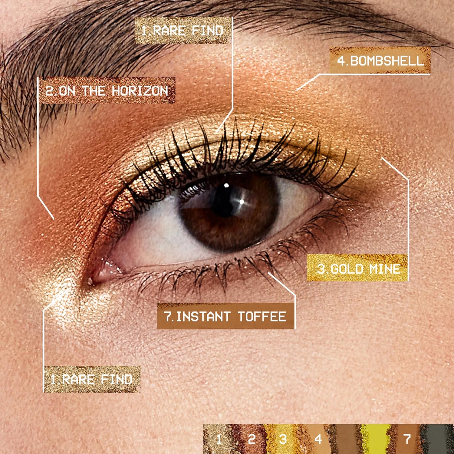 Smashbox Always On Mood Board Eye Shadow Palette | Long-Wearing Eye Shadow Palette For Every Mood | High Pigment + Shimmer Shades, 0.24 Ounce