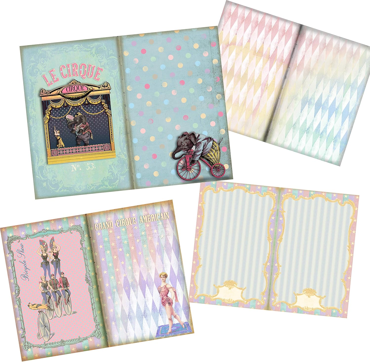 Vintage Circus Junk Journal - EZ Journal 7135