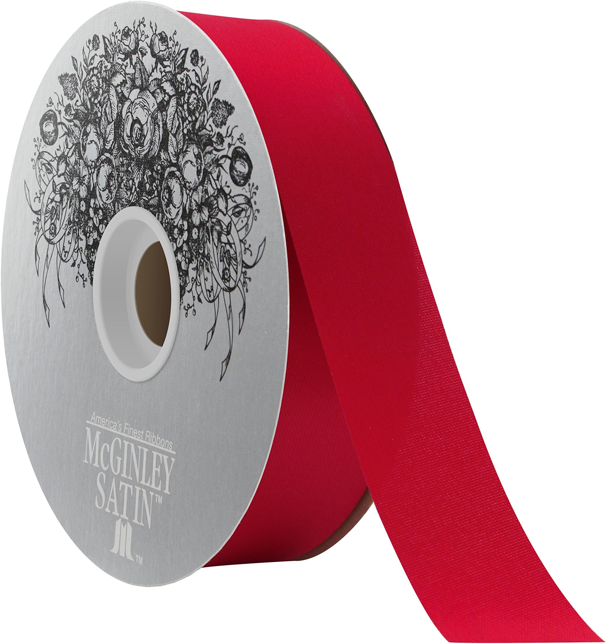 McGinley Mills 1.3" W Acetate Satin Ribbon, Gold, 100 Yard