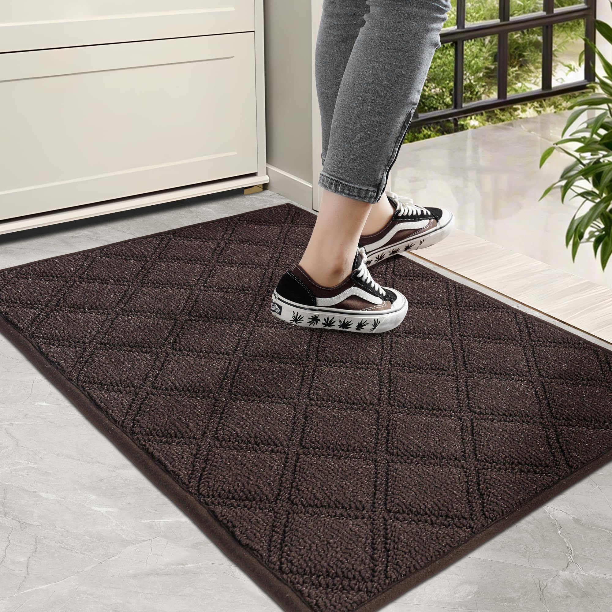 Paillasson lavable en machine pour stopper la boue et les salissures