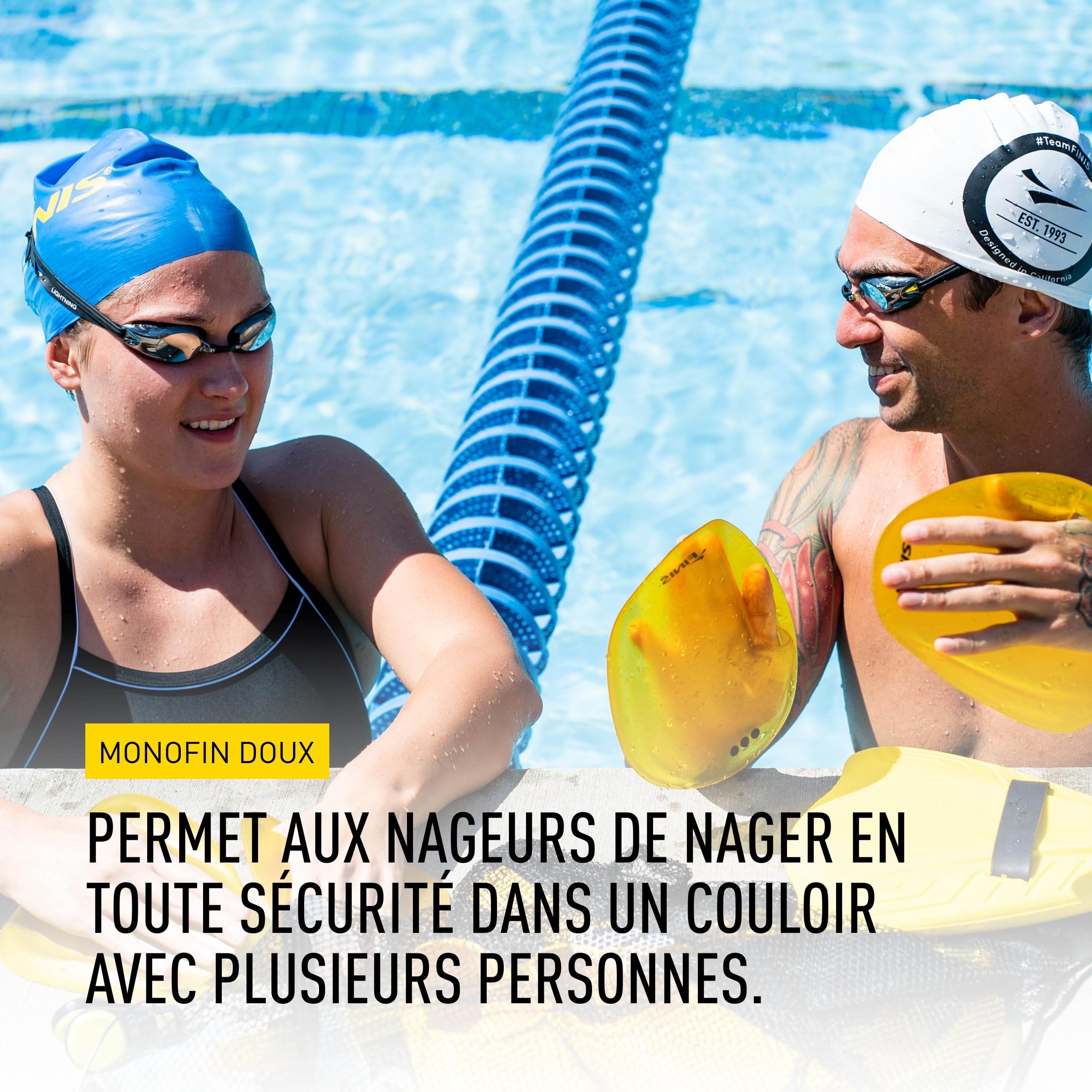 Finis Monopalme Foil, Renforce la Ceinture Abdominale et Les Jambes