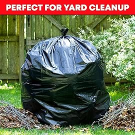 95-96 Gallon Trash Bags Heavy Duty (25 Bags w/Ties Value pack) Extra Large Trash Bags, 90 Gallon, 95 Gallon, 96 Gallon, 100 Gallon