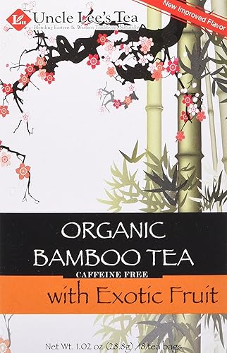 Uncle Lee's Tea Té orgánico, fruta exótica de bambú, 18 unidades