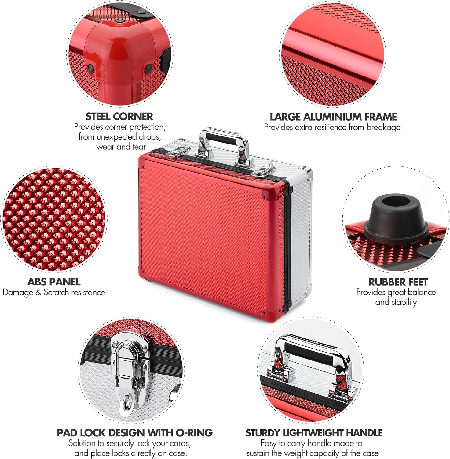 FunGuys Toploader Storage Box, Sports Card Storage Case, Top Loader Card Storage, Top Loader Storage Boxes, Trading Card Case Holds 600+ Card, One Touch Card Holder