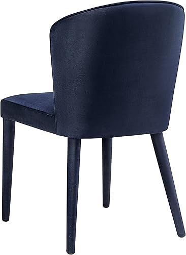 Miniatura 3 de TOV Furniture Metropilitan Collection - Silla decorativa de terciopelo para comedor, color azul marino