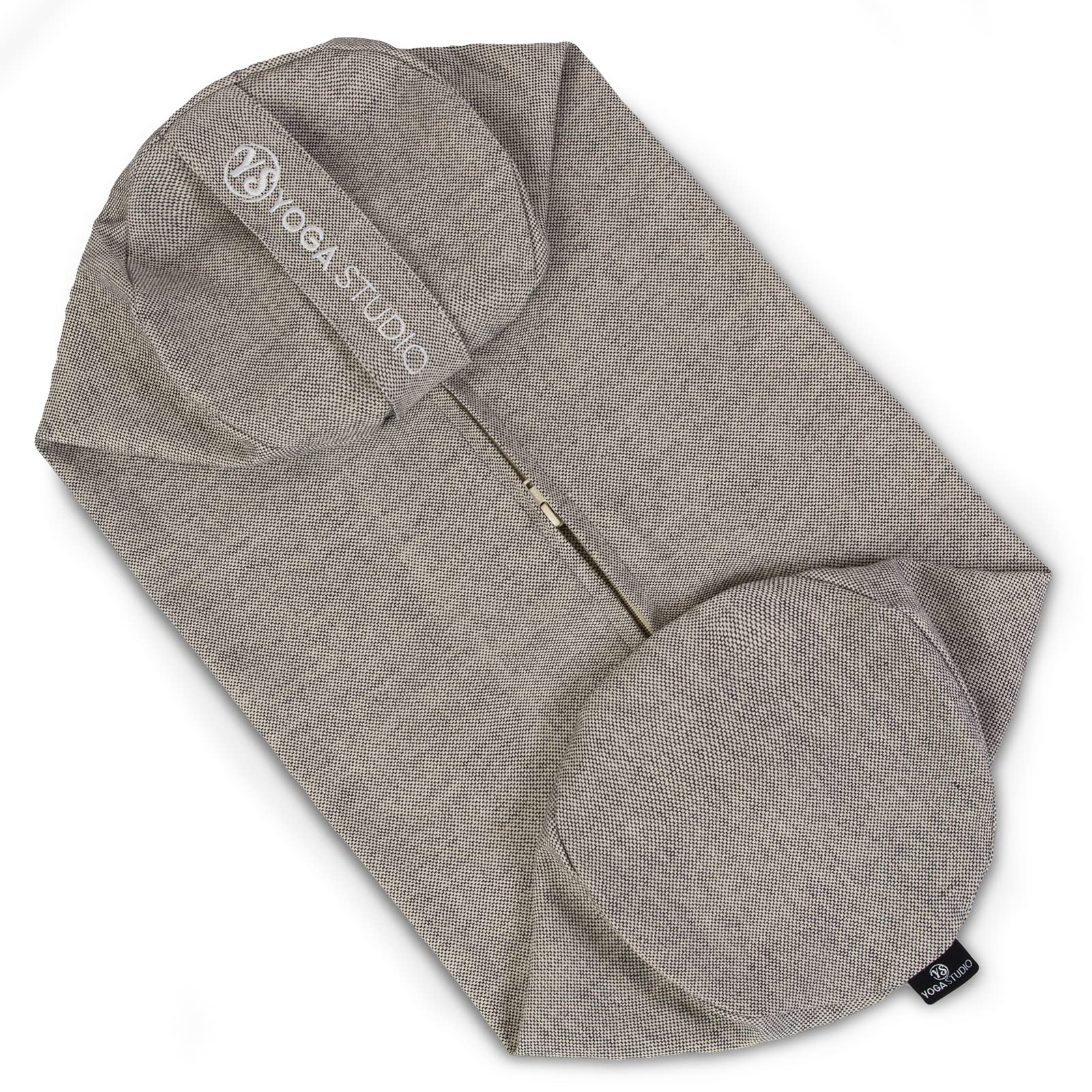 Yoga Studio Spare Organic Cotton Bolster Covers With Handle And Zipper (Two Toned - Navy)