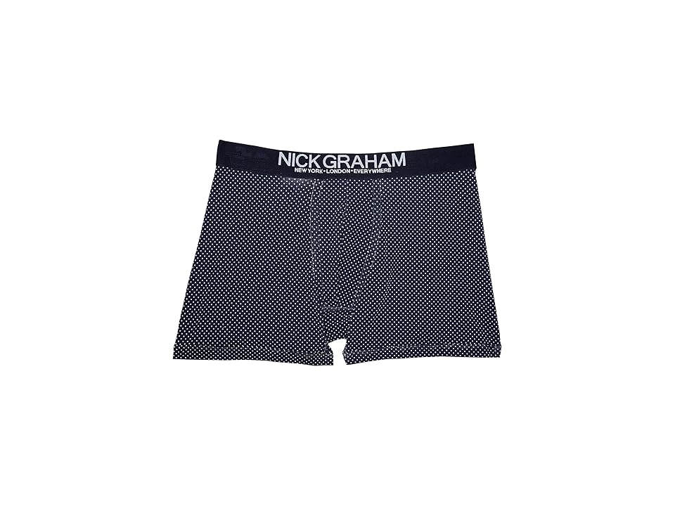 

Nick Graham Pin Dot Boxer Briefs (Navy) Men's Underwear