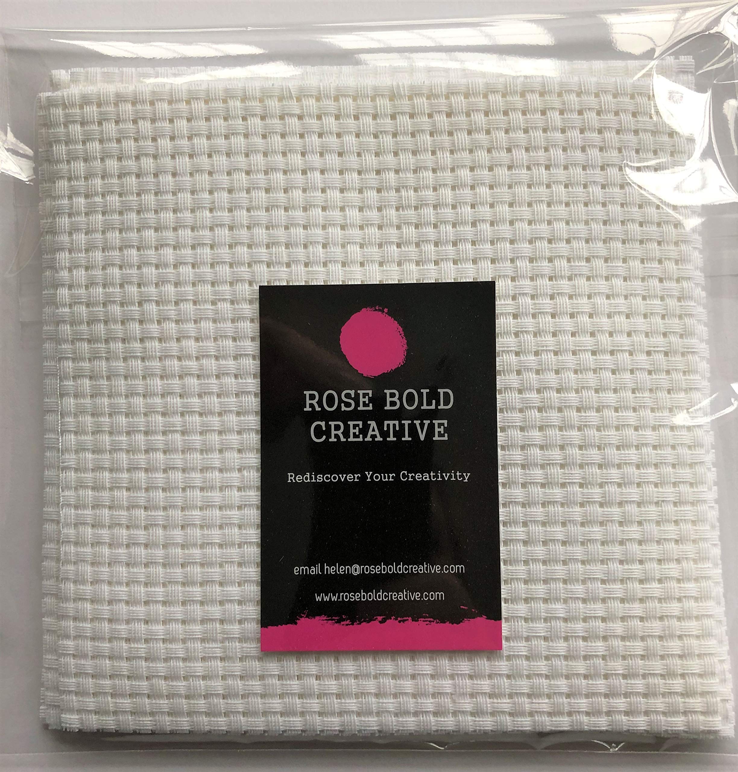 Buy White Binca Squares (Pack of 10) Hand Cut 100 Cotton 6Count Cross