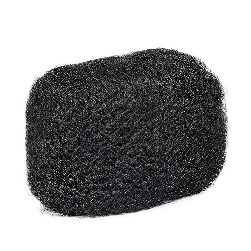 Locsanity Afro Kinky - Cabello humano 100 natural a granel cabello trenzado para rastas y reparaciones extensiones de rastas y trenzas 8 pulgadas de