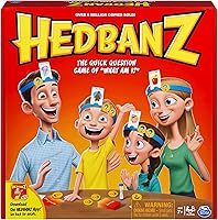 Vista 11 de Spin Master Games, Hedbanz Edición 2023 con nuevas cartas, juego de mesa de adivinanzas de imágenes, para familia y niños, 2-6 jugadores
