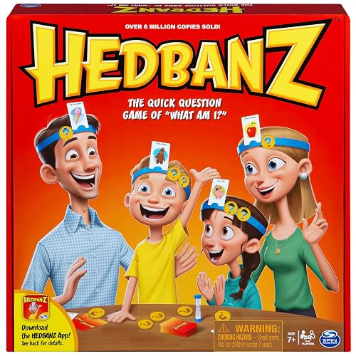 Spin Master Games 6038149 - Hedbanz, Quick Question Family Guessing Game for Kids and Adults (Edition May Vary)